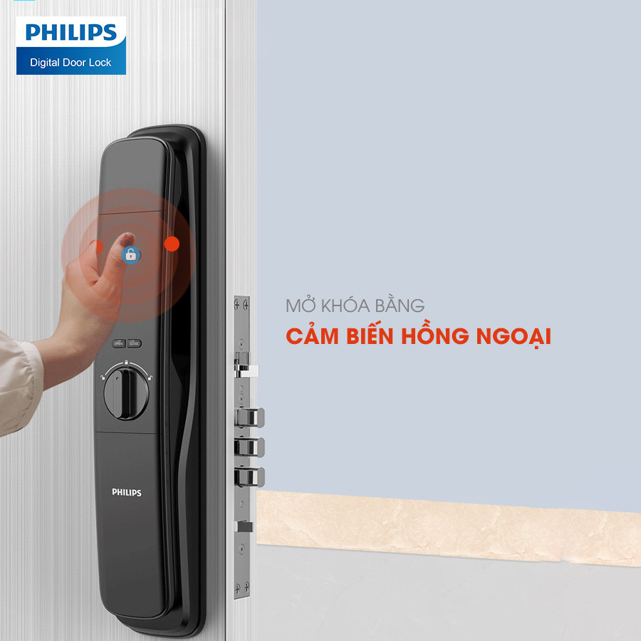 Khóa cửa vân tay Philips 702E-5HWS